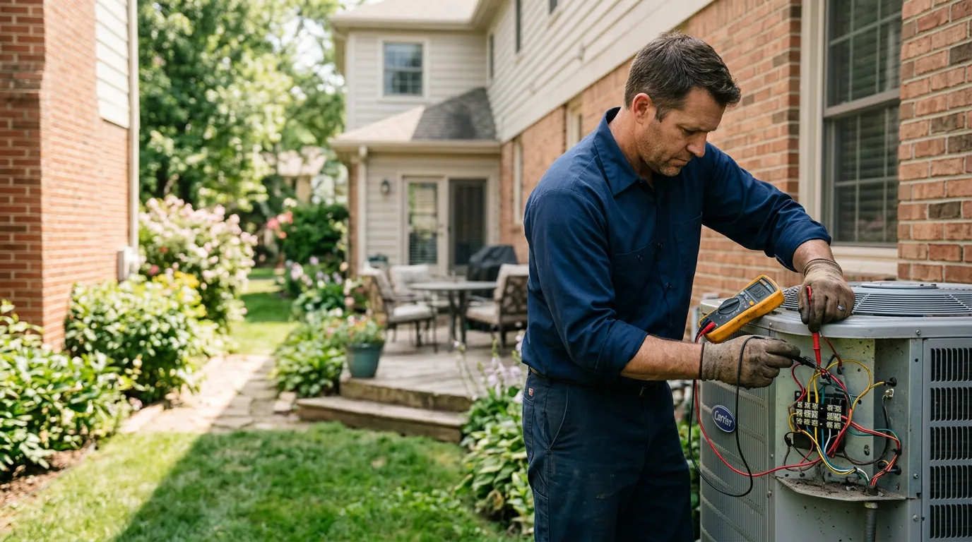 HVAC technician working near Glassport, PA